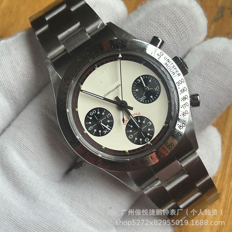 劳家保罗纽曼迪通拿手表多功能7750计时码表37mm小表盘运动机械表