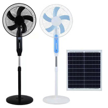 跨境太阳能电风扇落地扇充电大风力可充电便携式台式风扇充电电扇