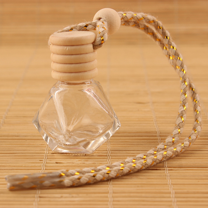 Car Perfume Bottle Pendant 796 Glass Empty Bottle Car Perfume Diamond Perfume Bottle Car Aromatherapy Bottle 8ml