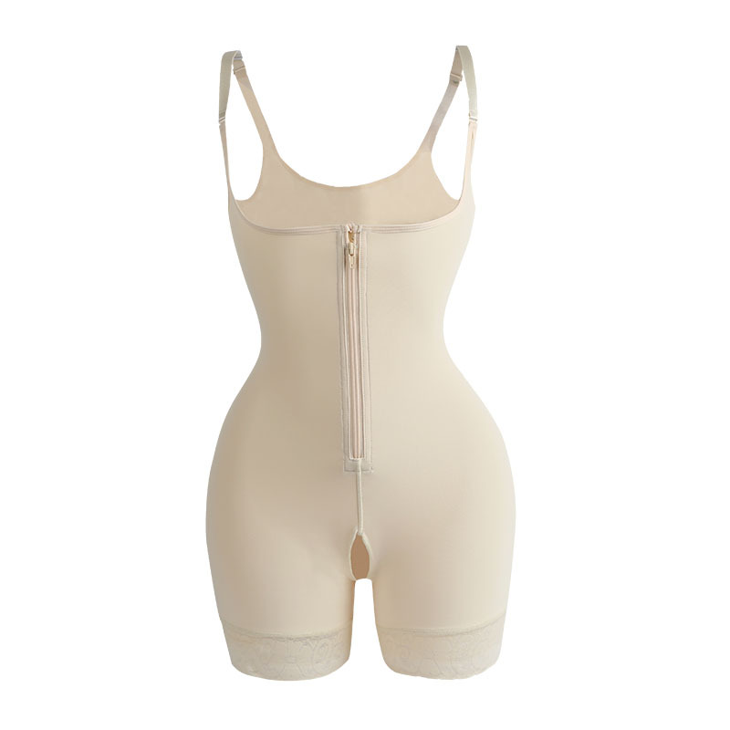拉链开档束身衣塑形美体衣body shaper收腹女士加强版连体塑身衣
