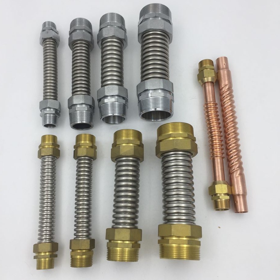 空调金属不锈钢波纹管不锈钢接头铜接头工厂供应