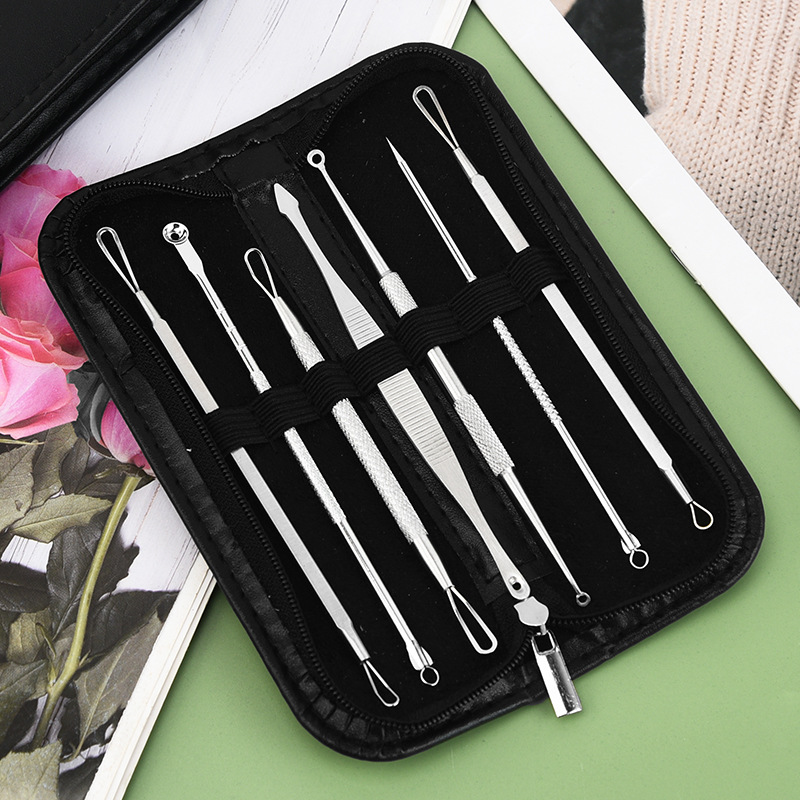 Manicure Set Pack Acne Needle Set Double-Headed Double-Pressure Acne Needle Beauty Needle Nail Art Acne Removal