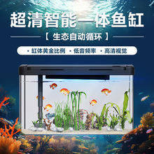 超清客厅家用小鱼缸亚克力智能桌面生态鱼缸2024新款自循环乌龟缸