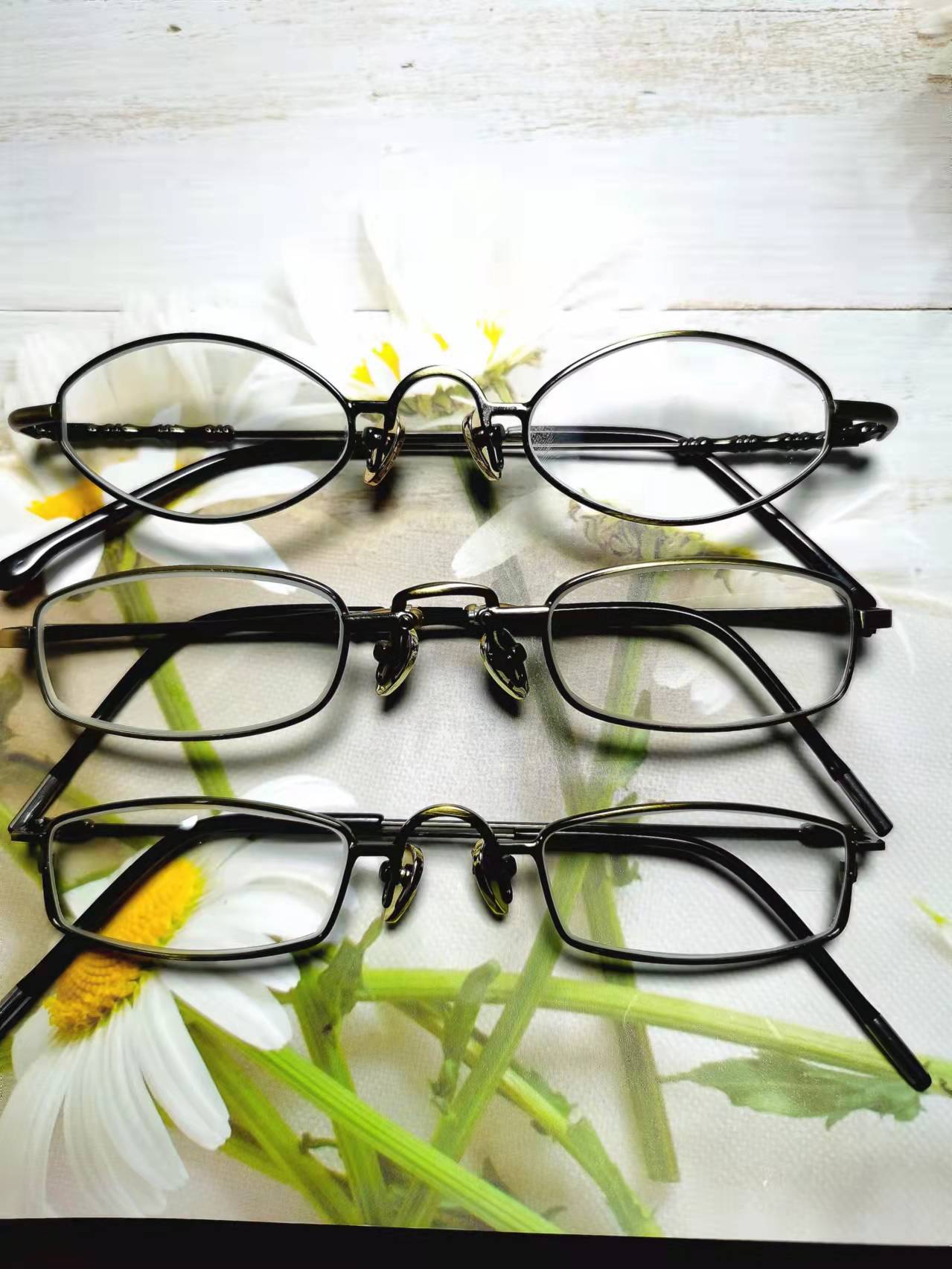 天然水晶老花镜圆