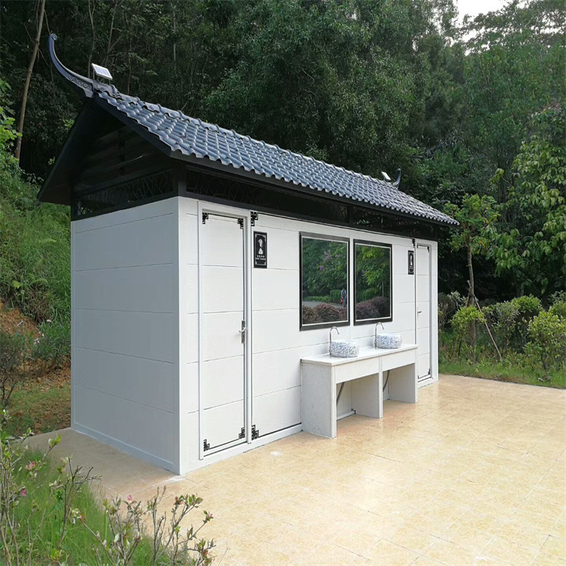 龙门仿古耐用厕所复古造型图片  智能生态厕所安全方便