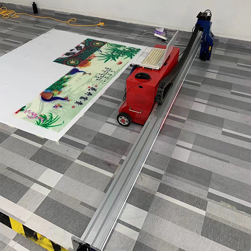 地面彩绘机 停车位卡通人物打印机 停车位彩绘美容机 车位喷绘机