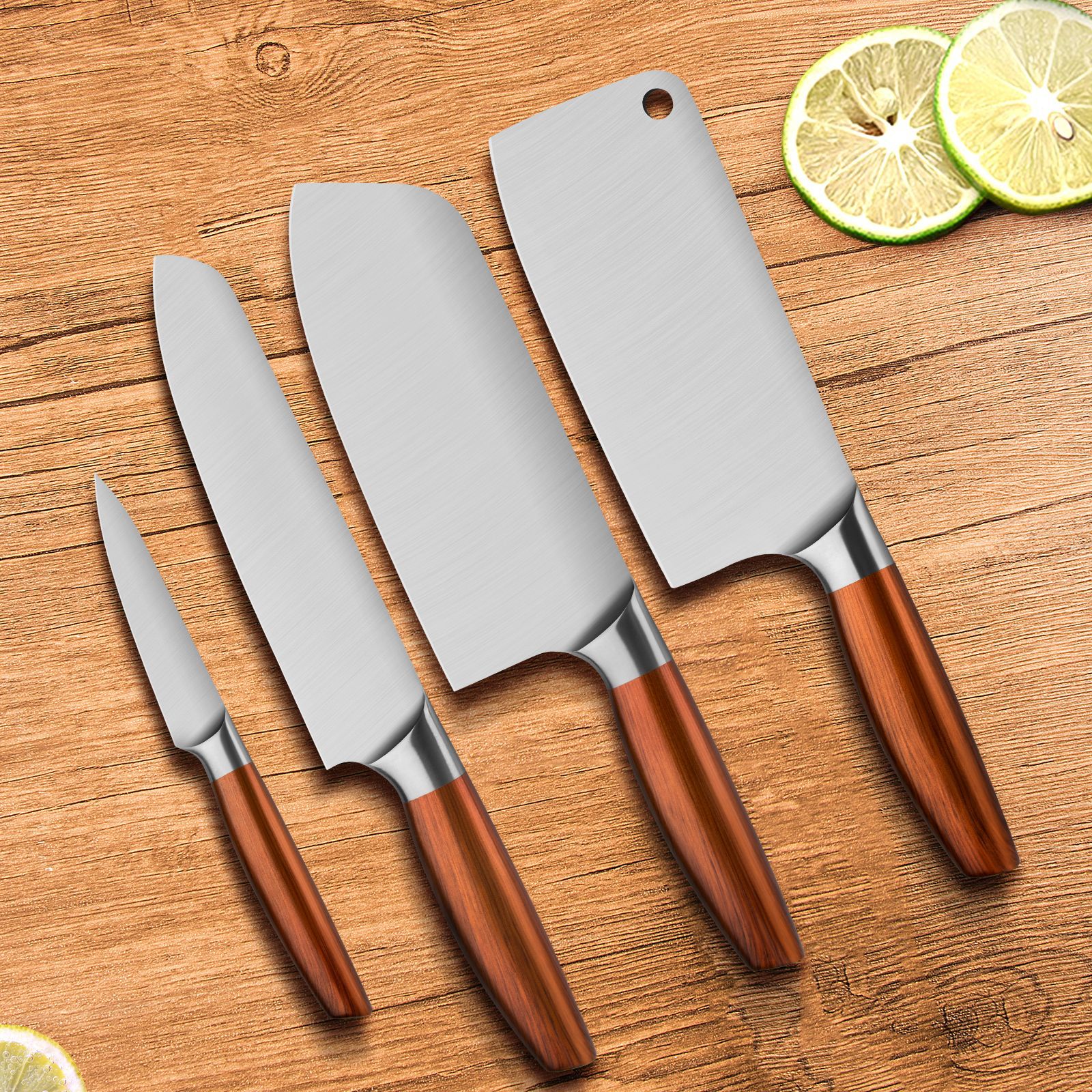 菜刀家用厨房刀具套装德国不锈钢切肉切片刀水果刀厨师专用切菜刀