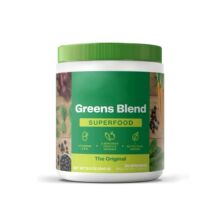 超级绿色粉末冰沙混合物 有机螺旋藻GREENS BLEND SUPERFOOD