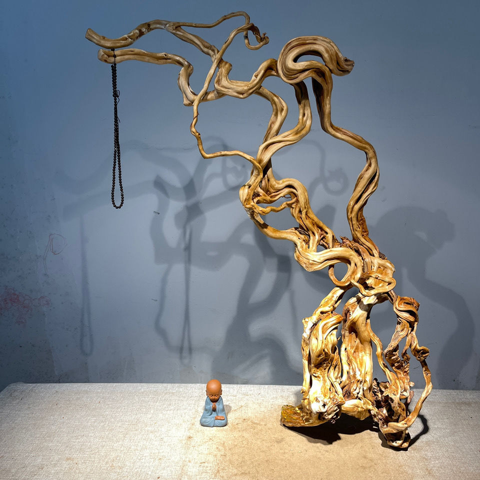 风化木枯木根雕杜鹃根摆件民宿玄关家居古风装饰个性化摆件