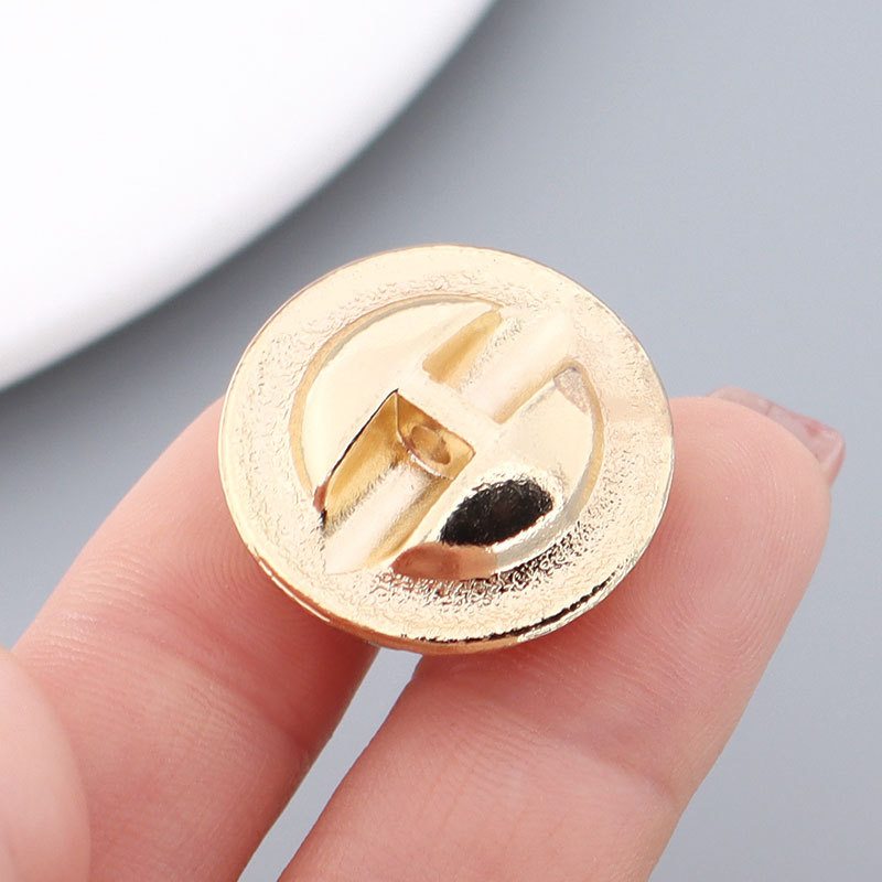 High Quality Coat Cardigan Decoration Buttons Wholesale Metal Pearl Buckle Fashion Women's Woolen Marten Overcoats Buttons