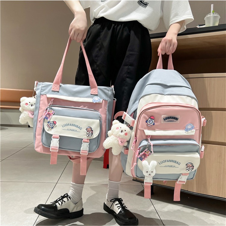 Schoolbag Female Large Capacity Shoulder Bag Summer Ins Style Backpack Primary School Student Grade 3 to Grade 6 Middle School Student Schoolbag