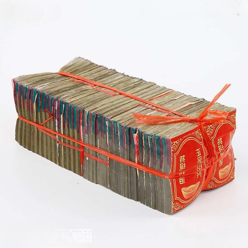 清明节锡箔纸祭祀用品纸钱特黄灰银锡箔纸佛用折元宝纸烧冥币机制