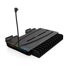ps5主机多功能散热底座slim充电座游戏碟片头盔收纳架dz505