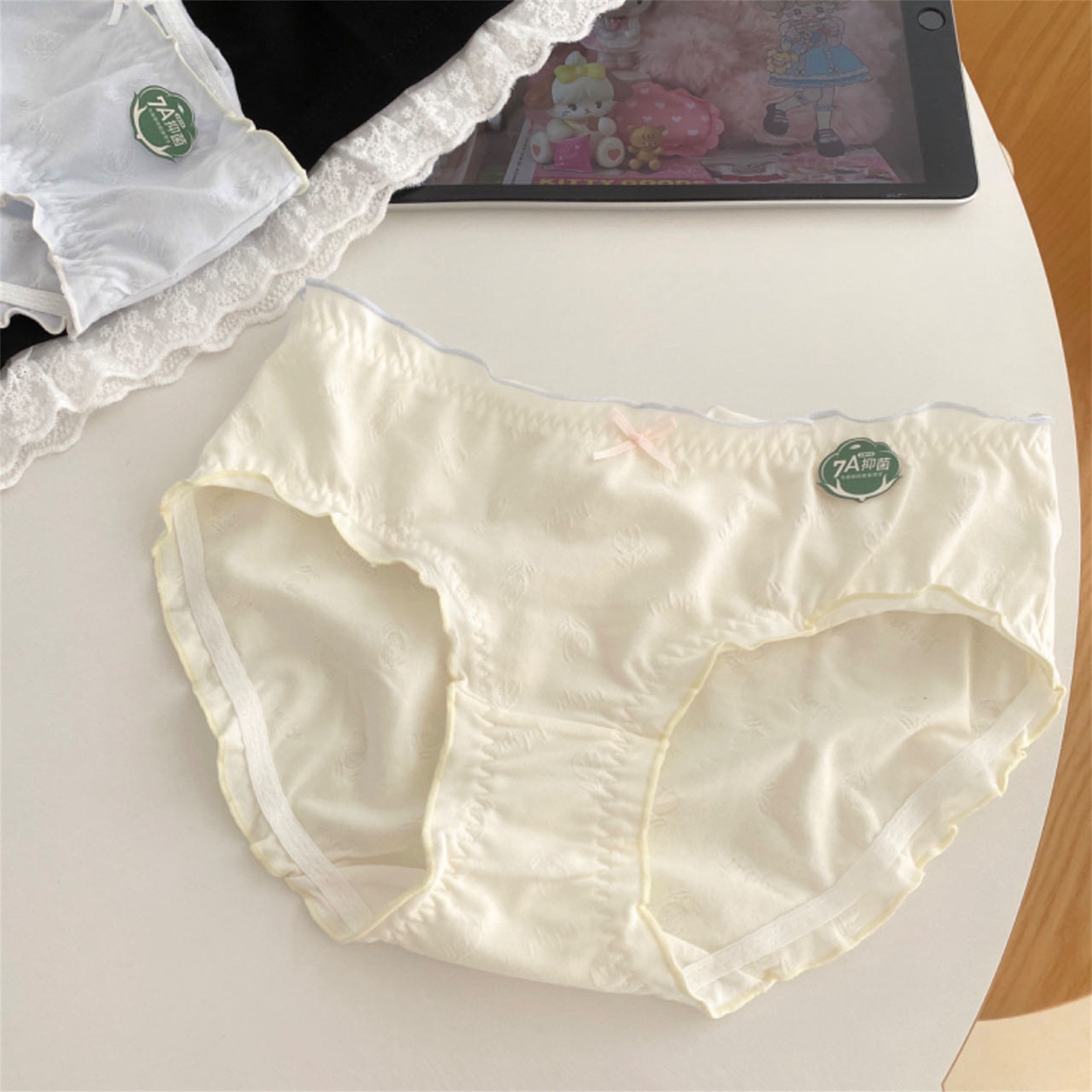 奶芙绵绵 7a抑菌女生内裤纯棉中腰女士三角裤2024新款夏季薄-阿里巴巴