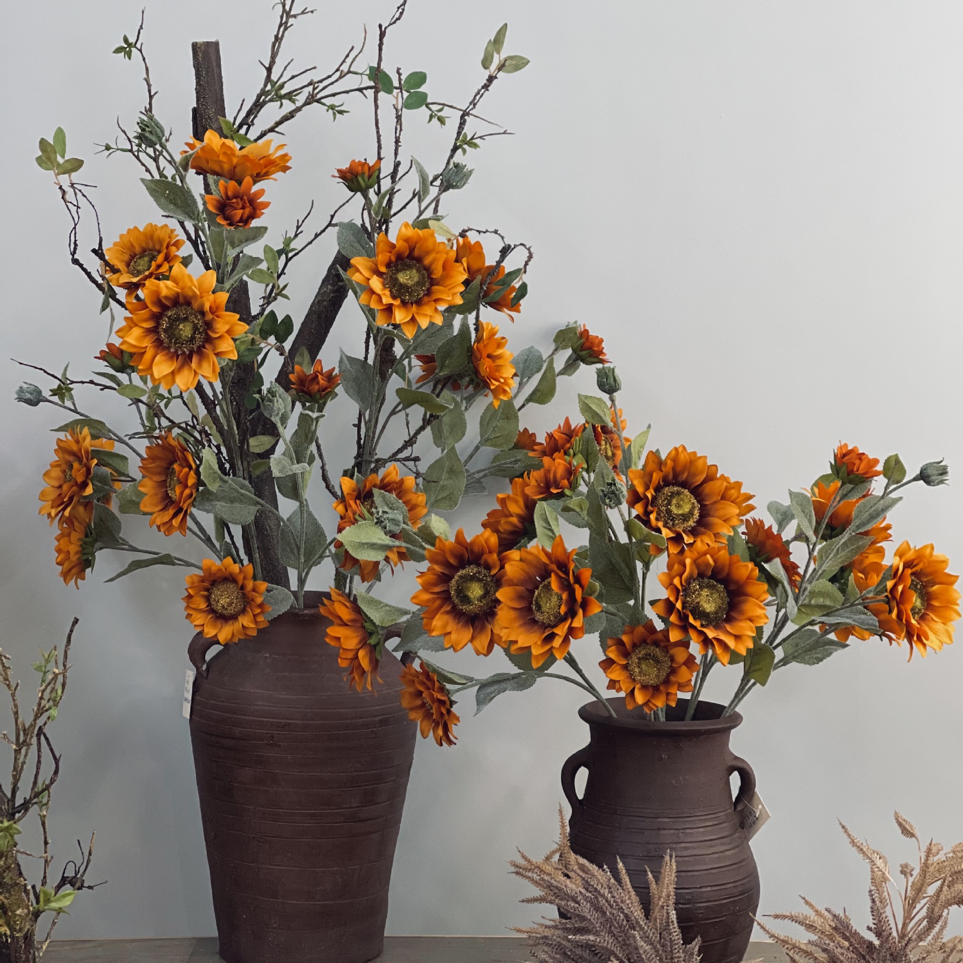 向日葵 仿真花向阳太阳菊植绒家居软装搭配花艺节日装饰绢花假花