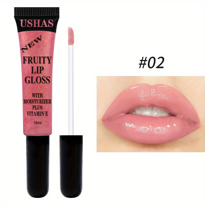 Ushas Cross-Border Spot Hose Lip Gloss Lip Extension Elastic Frozen Lip Transparent Moisturizing Lip Lacquer Lip Gloss and Lip Gloss