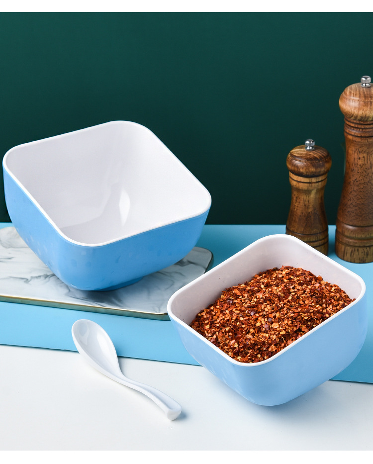 网红密胺火锅店餐具自助台调料碗串串香调味碗塑料酱料桶蘸料大碗