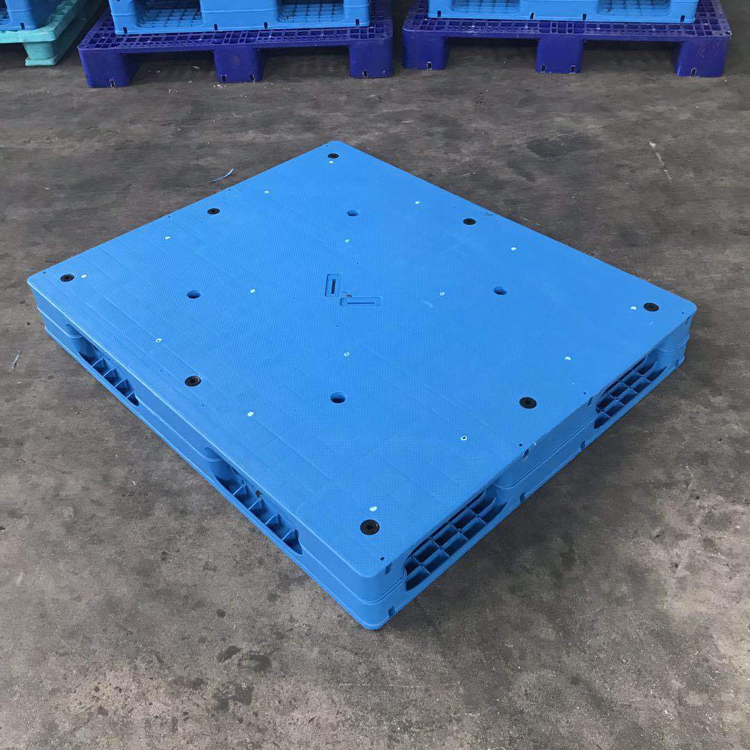 志光塑业1210平板双面焊接托盘重型叉车托盘塑胶卡板货架托盘