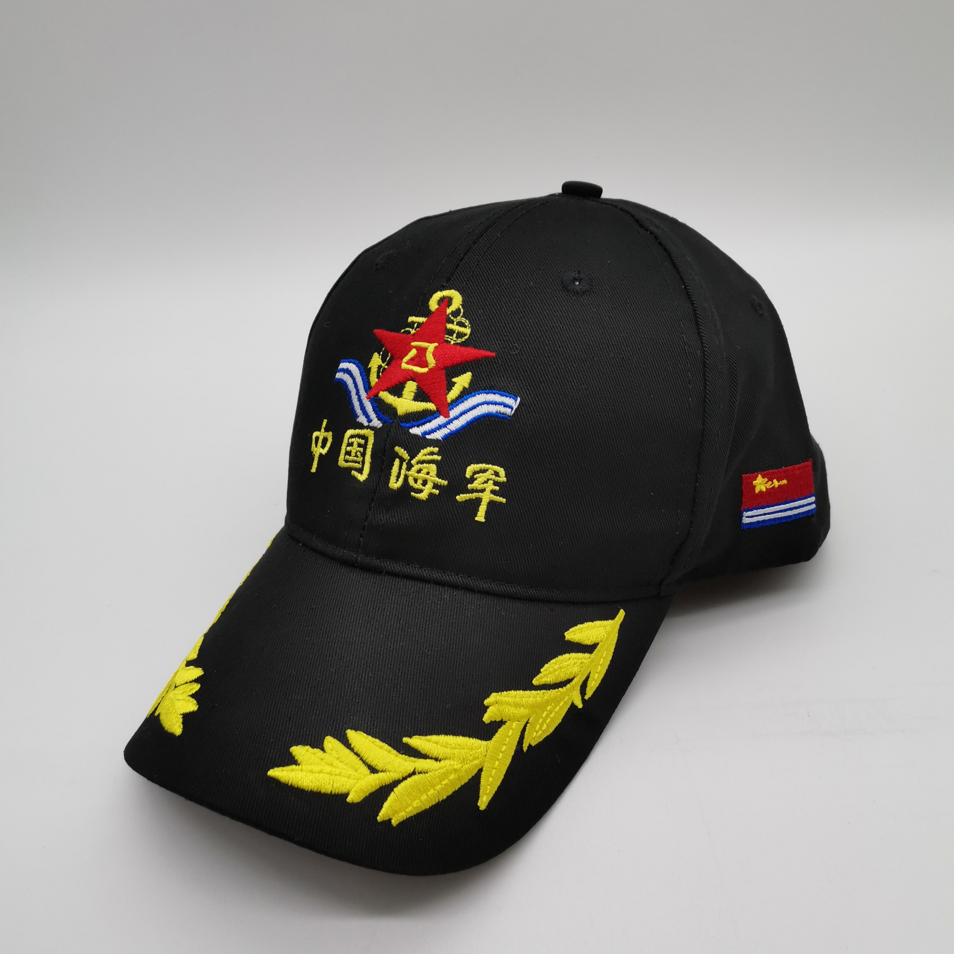 中国五星红旗国旗爱国帽子男红军运会鸭舌帽女士五角星夏天棒球帽￥12