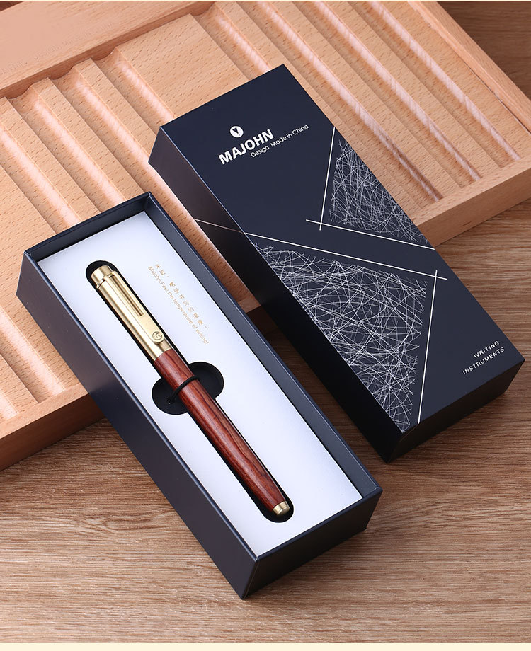 moonman末匠m7匠心红木实木钢笔成人学生使用旋转吸墨礼品盒精装