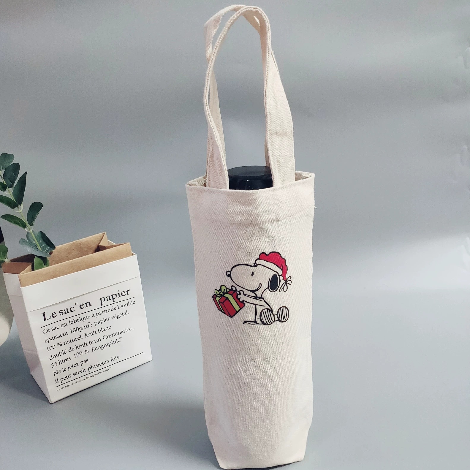 定制帆布袋棉布卡通奶茶杯套饮料咖啡手提小布袋斜跨背水杯收纳袋