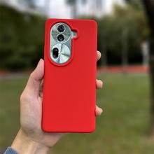 中国红Reno11适用OPPO手机壳真液态硅胶Reno10喜庆耐脏9肤感Pro+