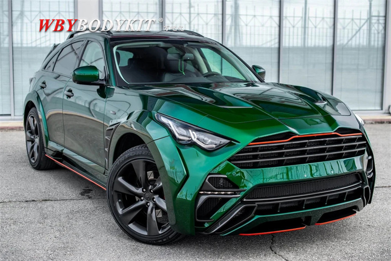 适用英菲尼迪qx70fx35改装scl performance 宽体大包围轮眉前后杠