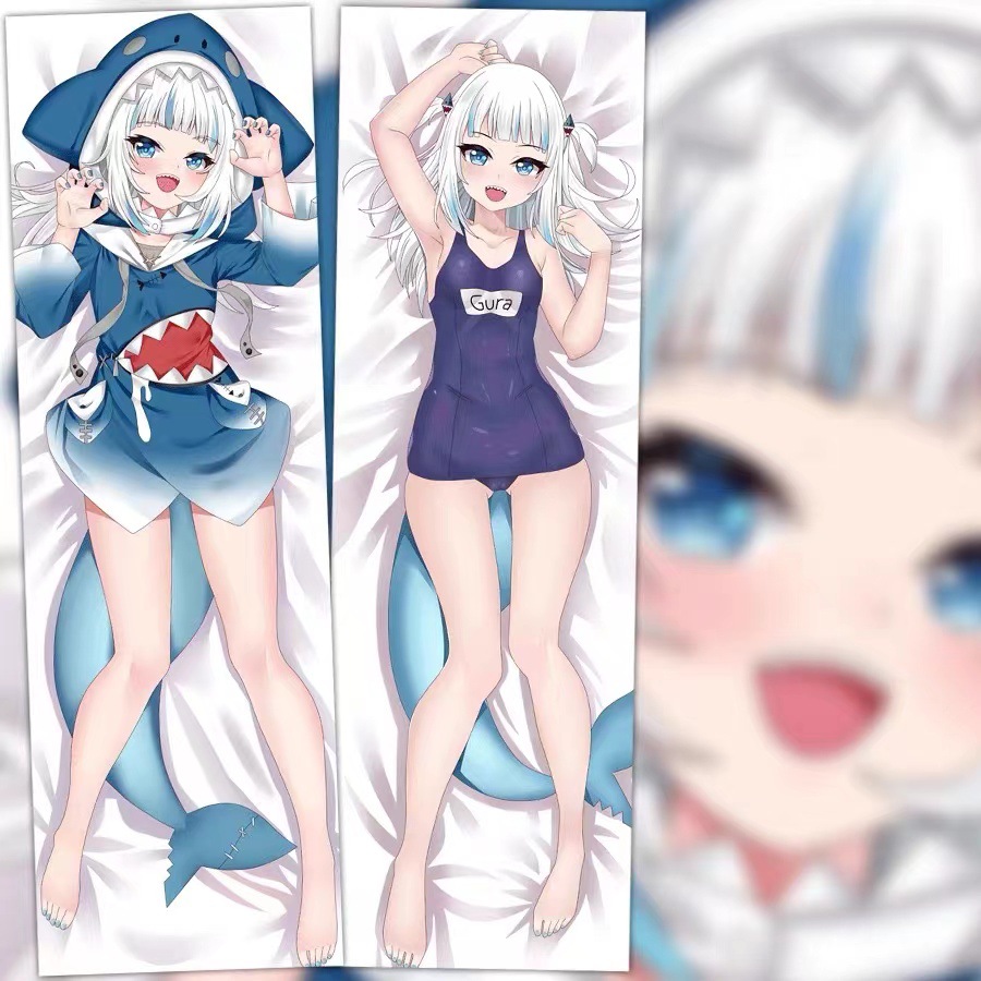 噶呜古拉gawrgura 虚拟vtuber主播hoioiiveen 等身抱枕套靠枕批发