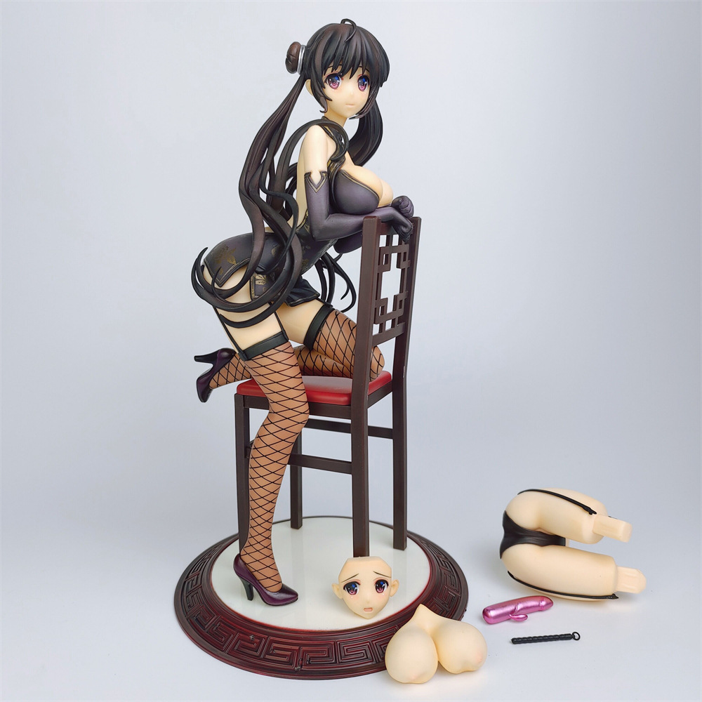 深崎暮人 冬月茉莉 旗袍跪姿 椅子 可换脸限定特典 绅士手办模型