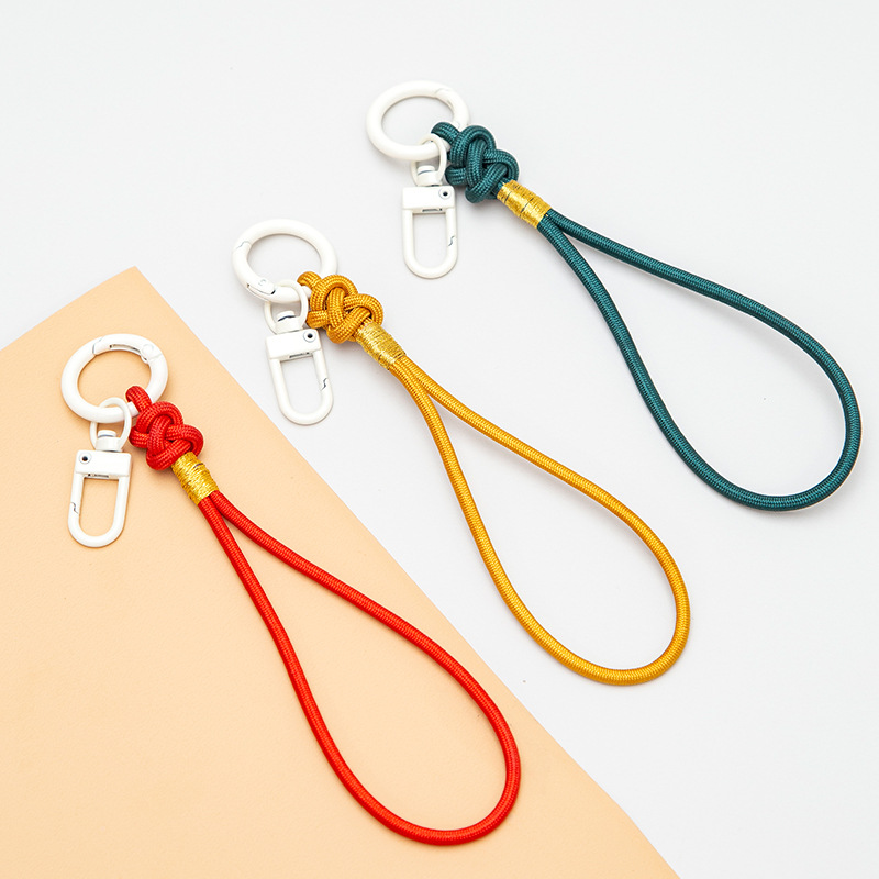 古风手机挂绳编织钥匙扣u盘耳机挂件绳手腕绳短款创意可拆龙虾扣