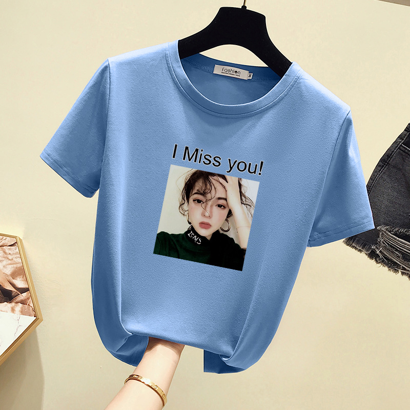 时尚女人头像t恤图片