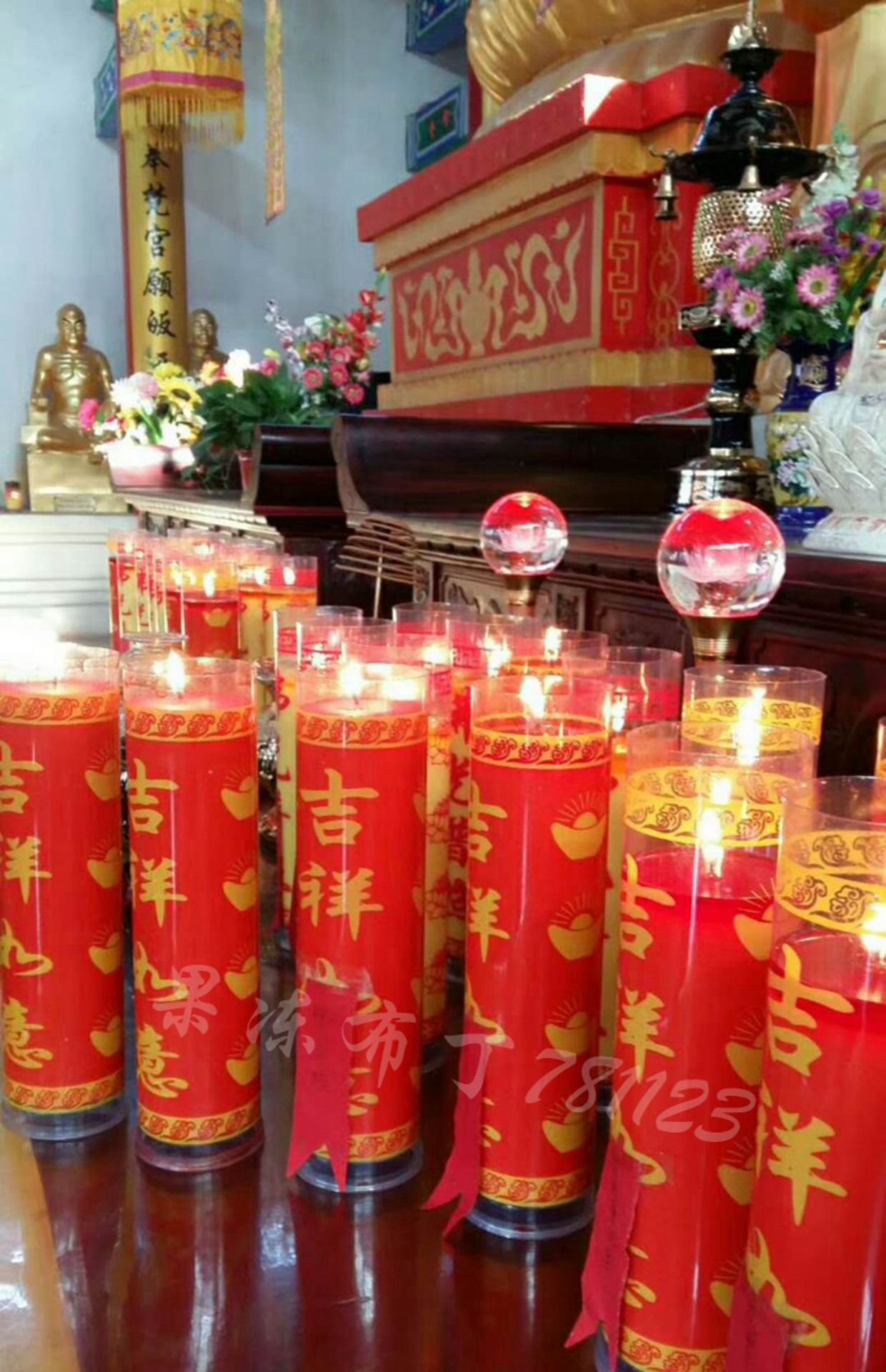 酥油灯七天酥油斗烛供佛蜡烛1/3/5/7/15/30天特大蜡烛圆柱斗烛