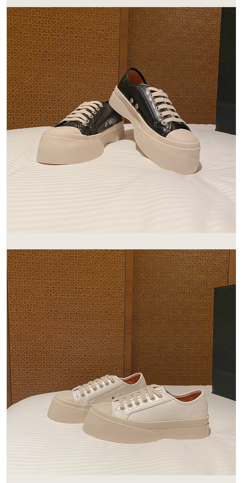 mona张绮贤同款休闲鞋女2021女鞋秋季大头运动小白鞋厚底松糕板鞋