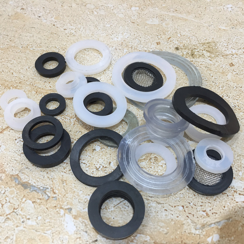 热水器加厚硅胶皮垫圈4分6分平垫片软管胶垫水管皮垫片橡胶密封垫