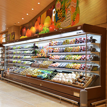 诺唯斯水果保鲜柜超市水果风幕柜商用饮料冷藏柜便利店冷藏展示柜