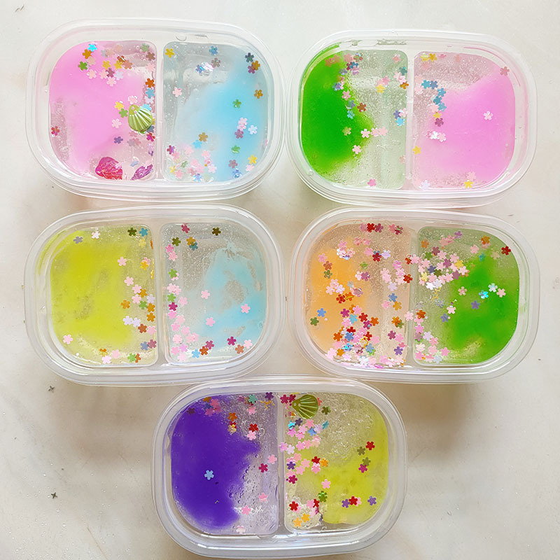 网红起泡胶 史莱姆水晶泥 越玩越大泥 高透水晶起泡胶m泥帐篷泥