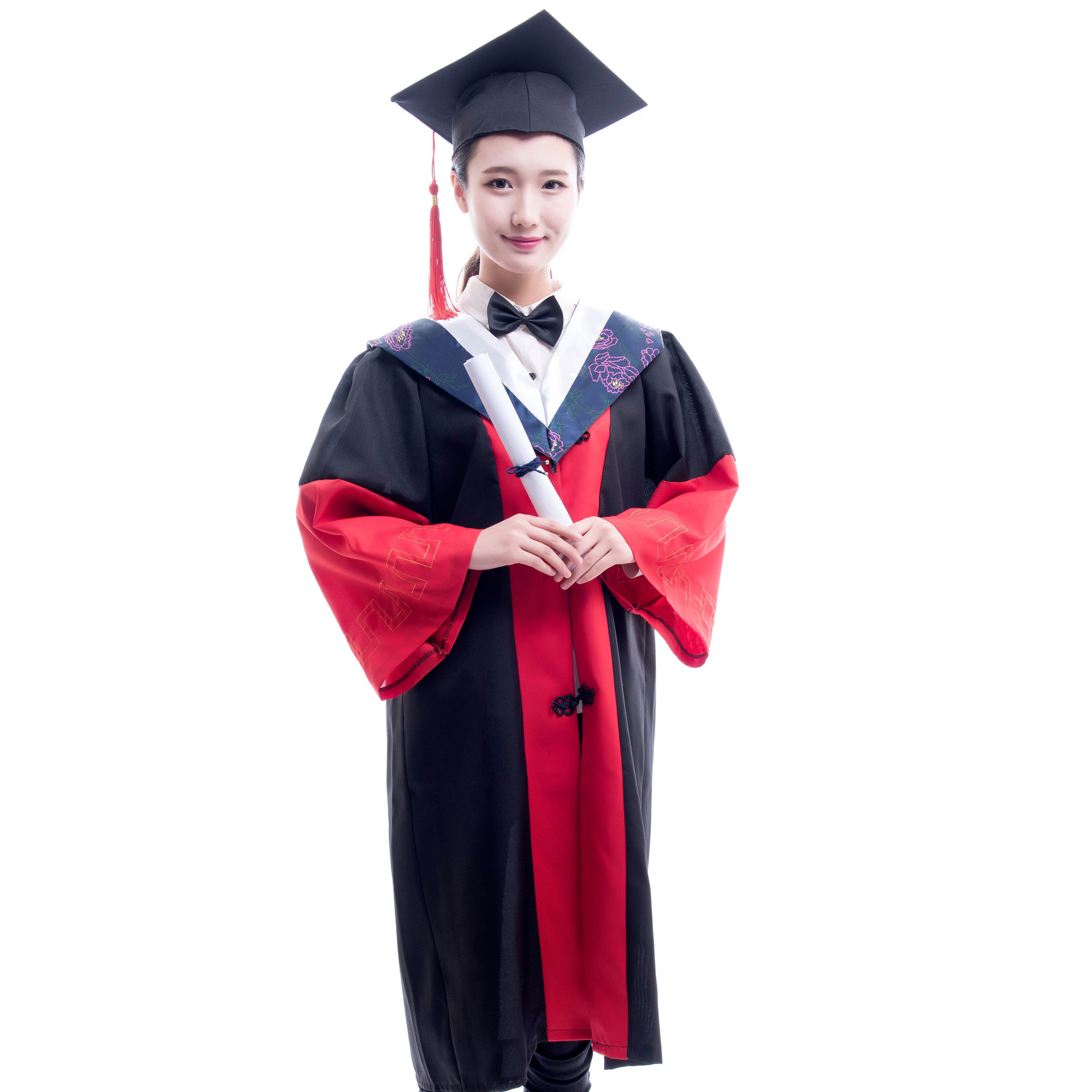 博士服批发毕业礼服学士服学位服大学演出服logo学院风博士帽