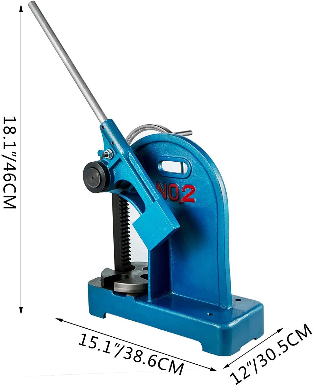 工厂直销arbor press手动压力机2tr棘轮式小型台式压床轴承压入