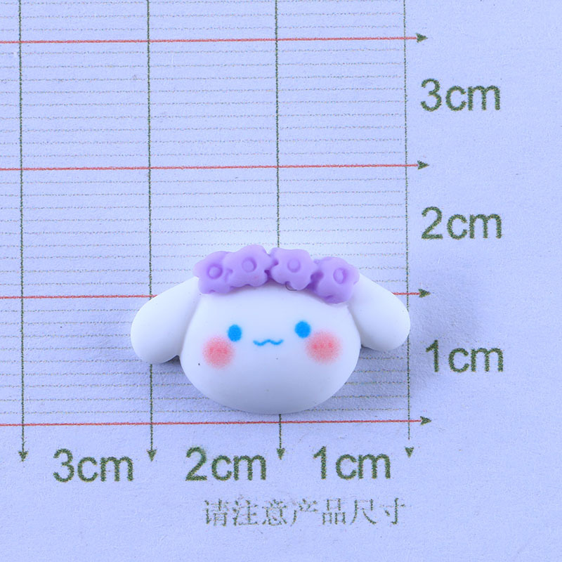 White Dog Series DIY Phone Case Material Package Resin Accessories Barrettes Headband Refridgerator Magnets Wholesale Barrettes Headband