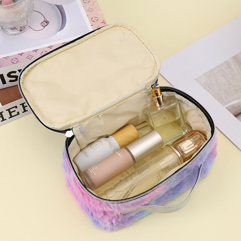 Ins New Cosmetic Bag Quicksand Cosmetic Bag Cute Large-Capacity Cosmetics Storage Bag Large Capacity Storage Bag