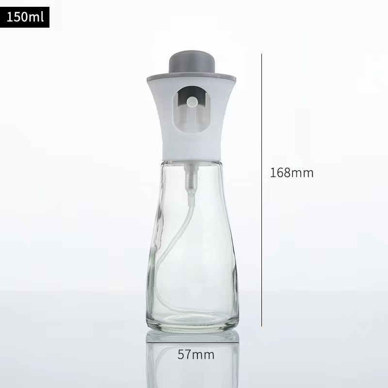 Stainless Steel Fuel Injection Bottle Press-Type Atomization Spray Oil Bottle Olive Oil Bottle Kitchen Household 