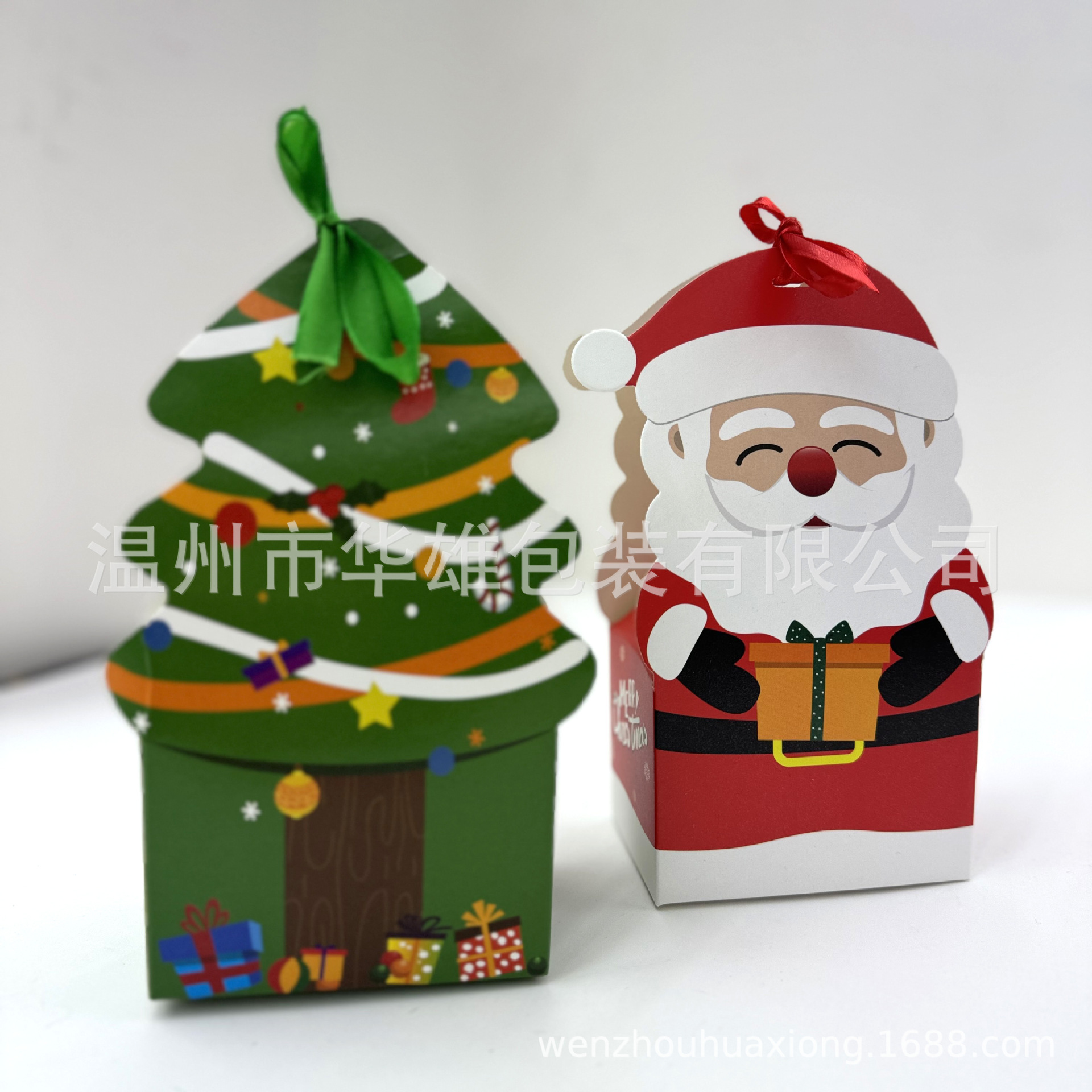 Cross-Border Korean Christmas Small Gift Packaging Cartoon Shape Box in Stock Wholesale Color Christmas Apple Candy Box