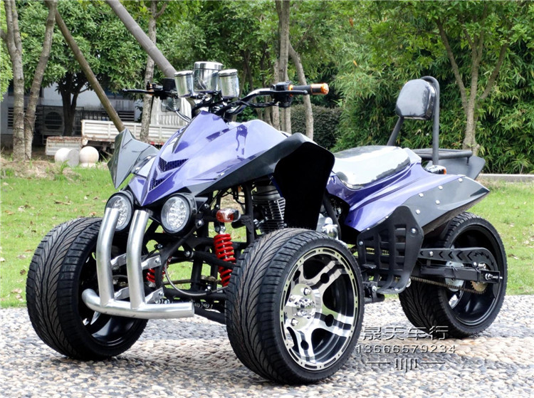 倒三轮沙滩车四轮大号沙滩车山地水冷自动挡越野车游乐场跑车赛车