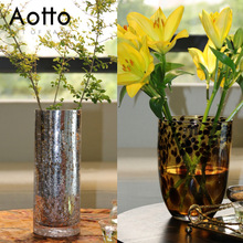 欧式简约装饰品花瓶复古怀旧鲜花水养玻璃瓶家居创意桌面艺术摆件