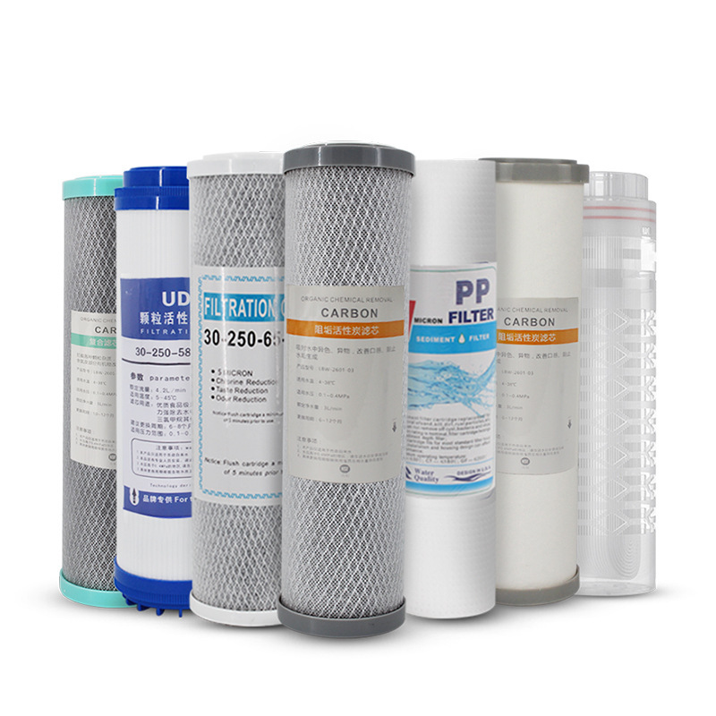 Water Purifier Filter Element 10-Inch 5-Inch 20-Inch Pp Cotton Activated Carbon Filter Membrane Front Filter Filtering Bottle Filter Element Wholesale