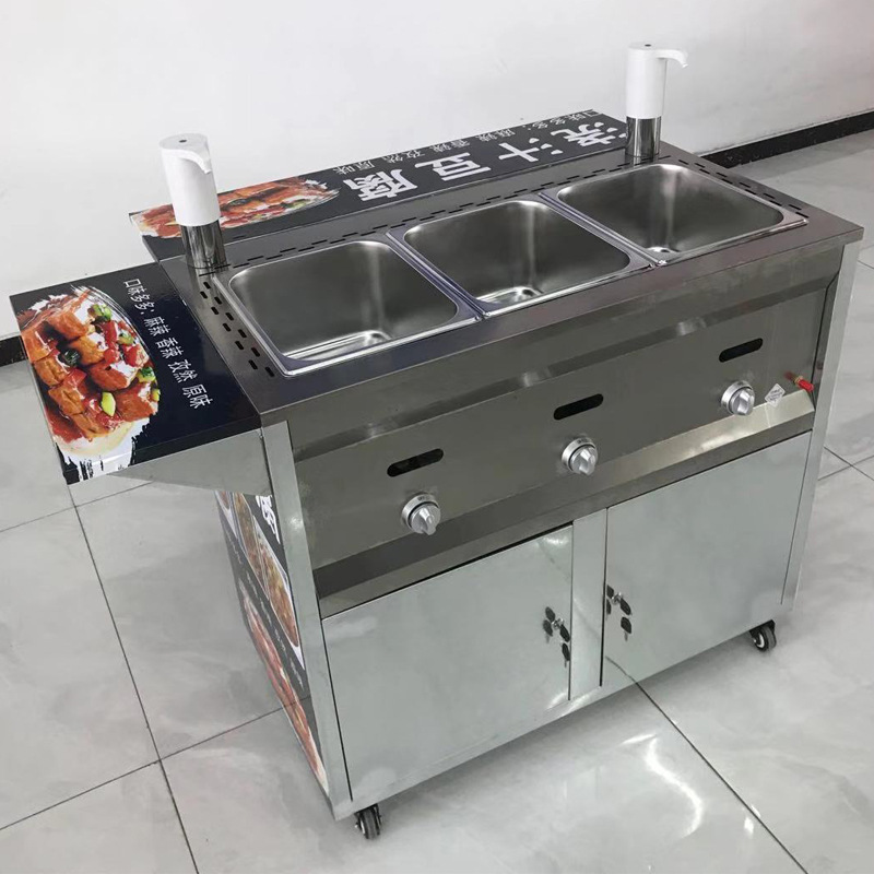 移动网红流动浇汁豆腐美食小吃车摆摊油炸臭豆腐机器设备工具车