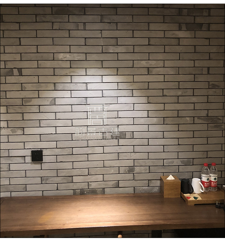 青砖仿古砖中式复古墙砖室内古建小青砖切片面砖文化砖青砖片贴墙