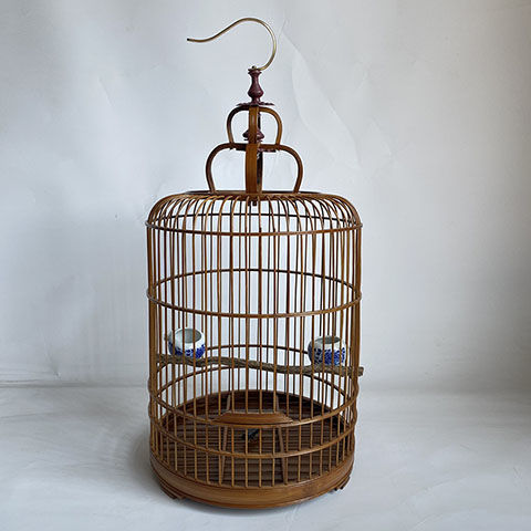 紫竹玉鸟笼芙蓉金丝雀鸟笼纯手工便宜鸟用具放婚鞋