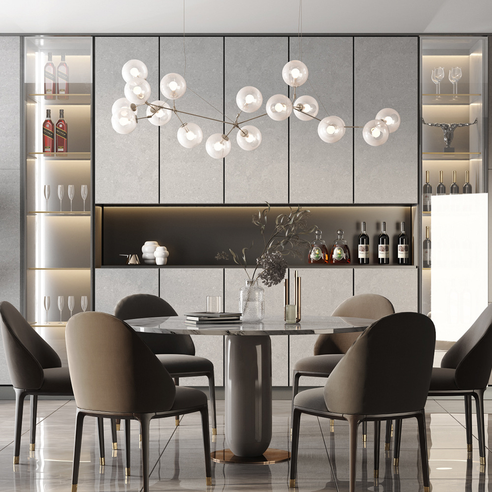 意式轻奢餐边柜现代简约玄关茶水柜厨房一体靠墙储物柜多功能酒柜