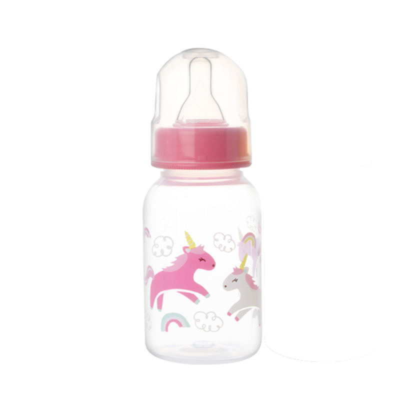 Newborn Baby Anti-Flatulence Food Grade Pp125ml Feeding Bottle Standard Caliber Baby Feeding Bottle Printed Logo